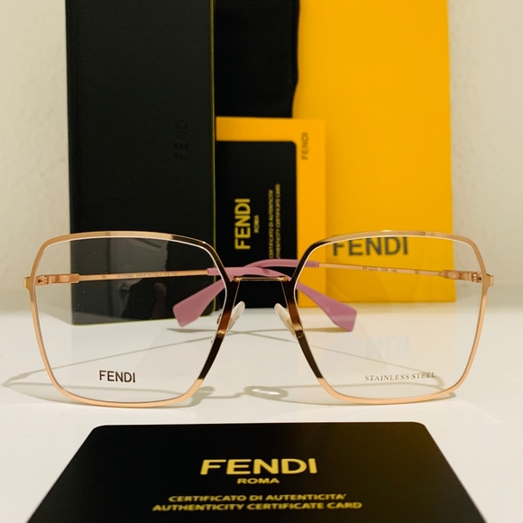 FENDI Glasses Style FF0329 Frame in Rose Gold - Picture 1 of 6